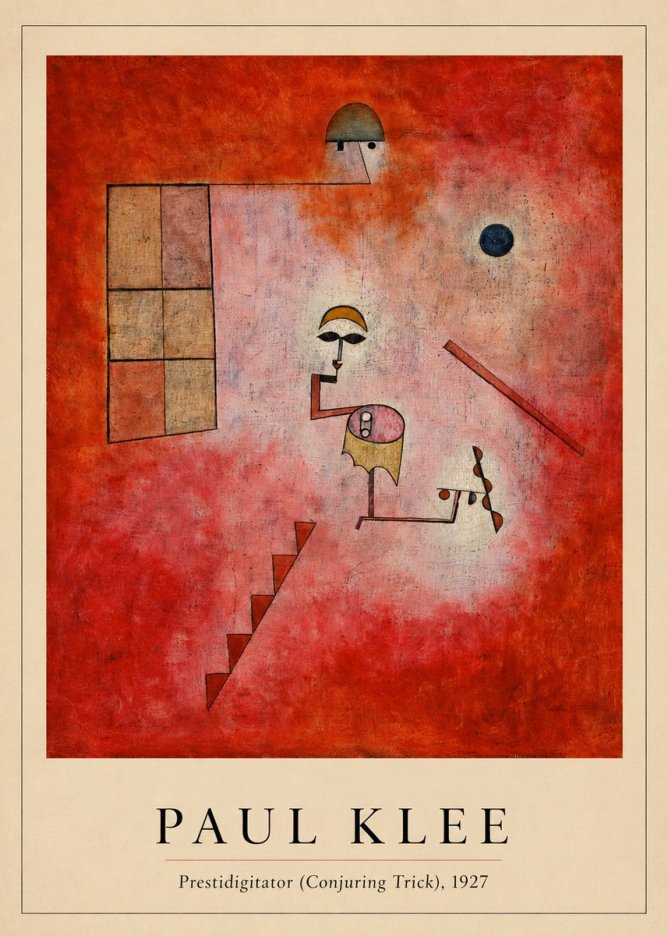 Paul Klee Prestidigitator (Conjuring Trick), 1927 No3 - Affiche