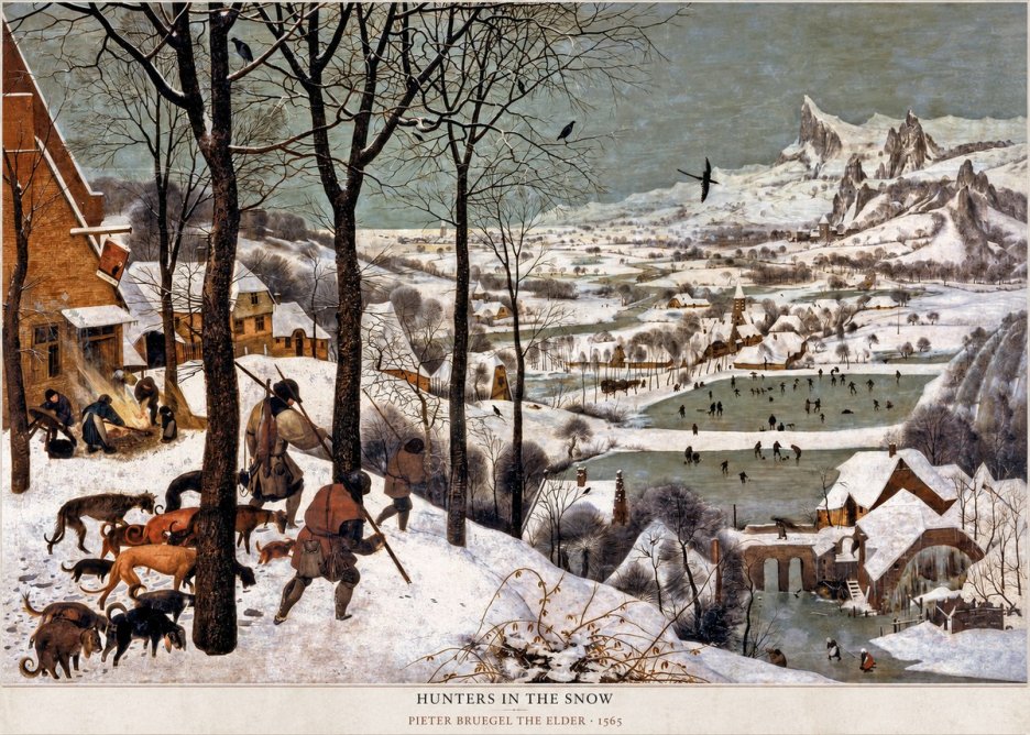 Pieter Bruegel Hunters in the Snow No3 - Affiche