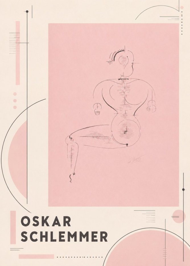 Oskar Schlemmer Figur L 1 No4 - Affiche
