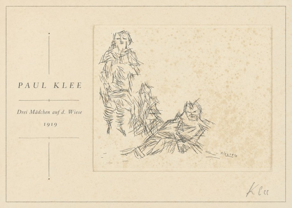 Paul Klee Drei Mädchen Auf D. Wiese No1 - Affiche