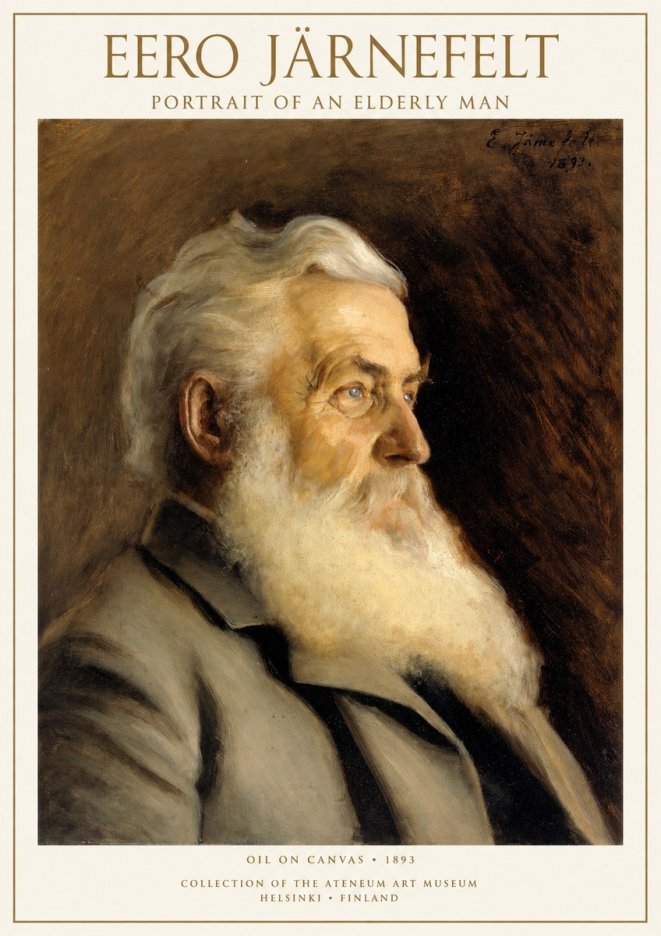 Eero Järnefelt Portrait of an Elderly Man No1 - Affiche