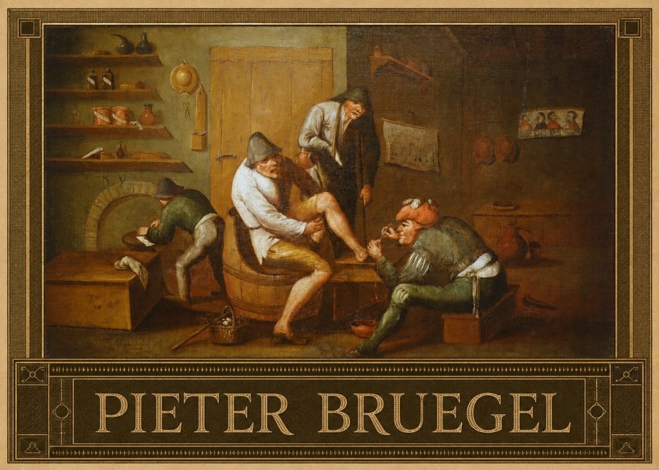 Pieter Bruegel The Foot Operation No3 - Affiche