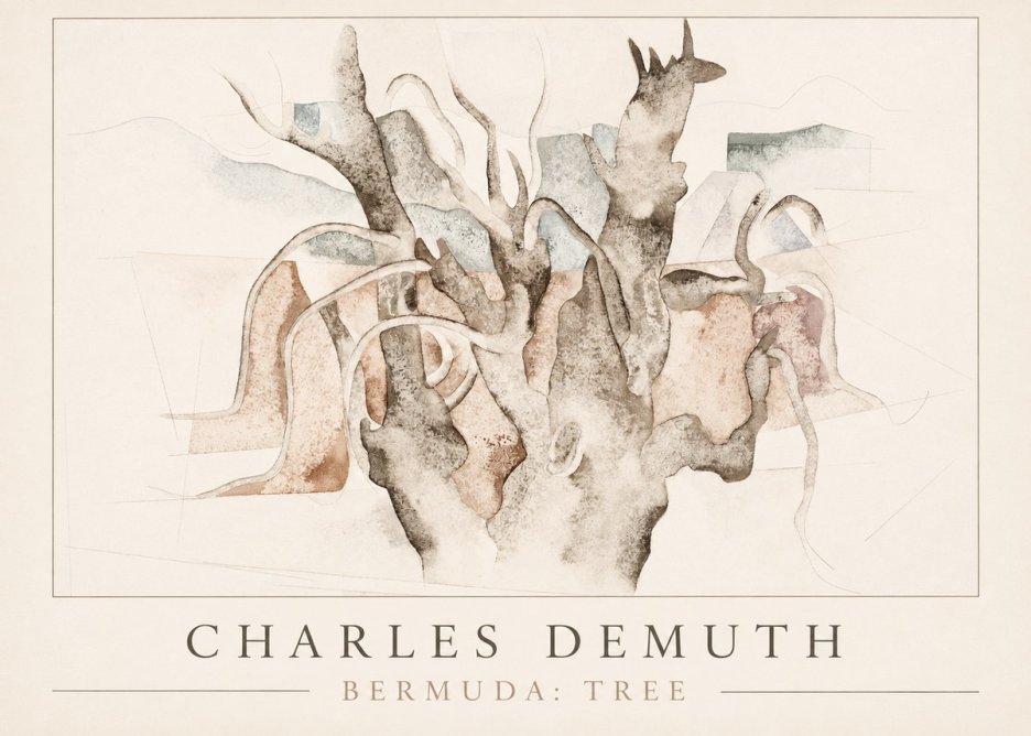 Charles Demuth Bermuda: Tree No1 - Affiche