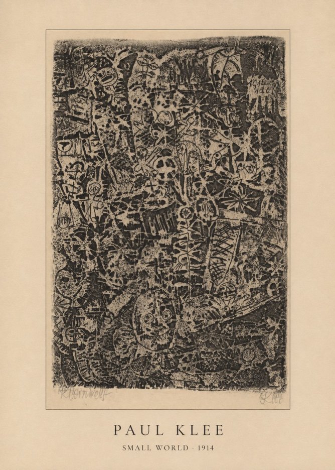 Paul Klee Small World No4 - Affiche