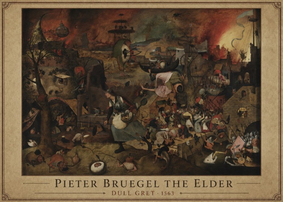Pieter Bruegel Dull Gret III No1 - Affiche