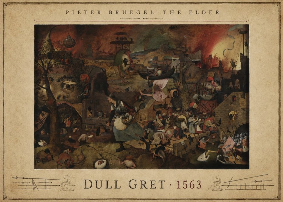 Pieter Bruegel Dull Gret III No4 - Affiche