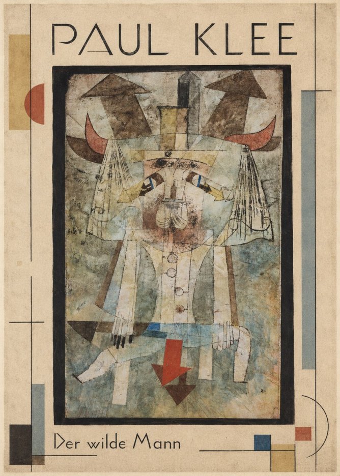 Paul Klee Der Wilde Mann No1 - Affiche