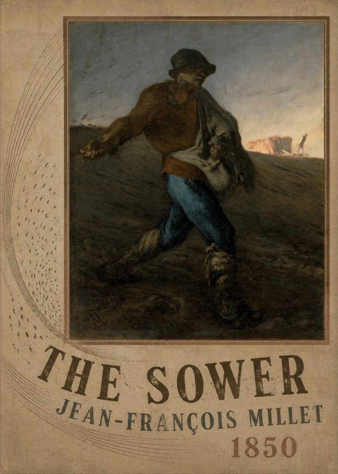 Jean-François Millet The Sower II No2 - Affiche
