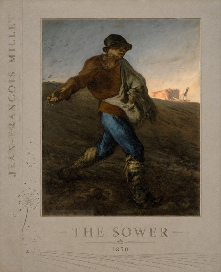 Jean-François Millet The Sower II No4 - Affiche
