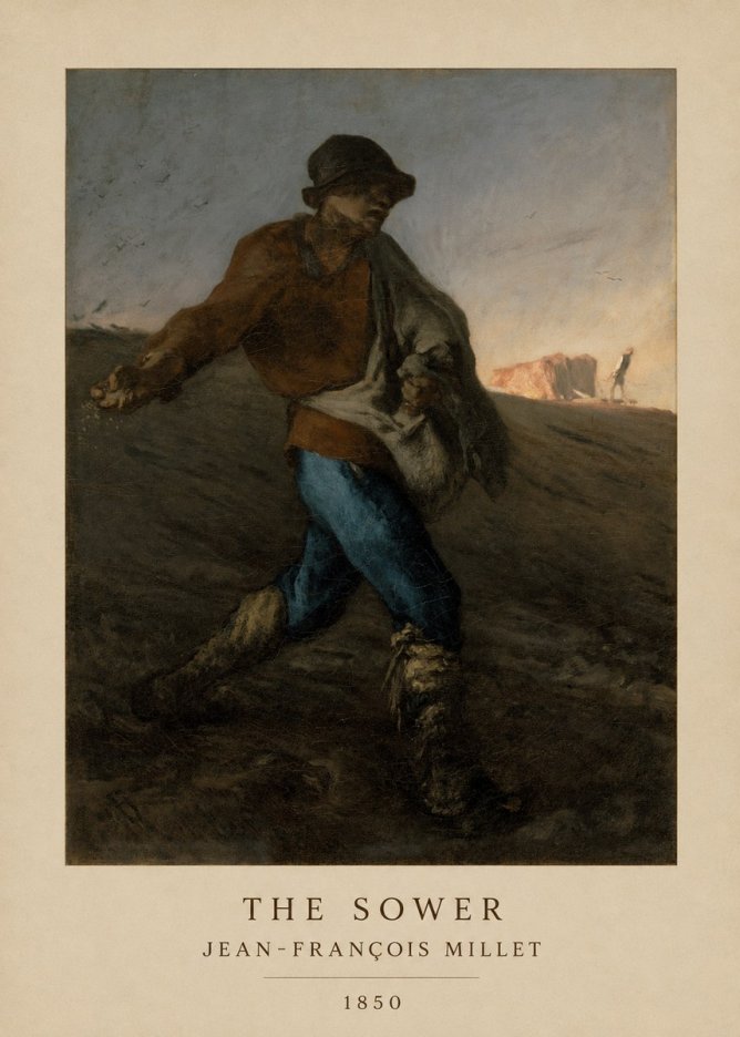 Jean-François Millet The Sower II No6 - Affiche