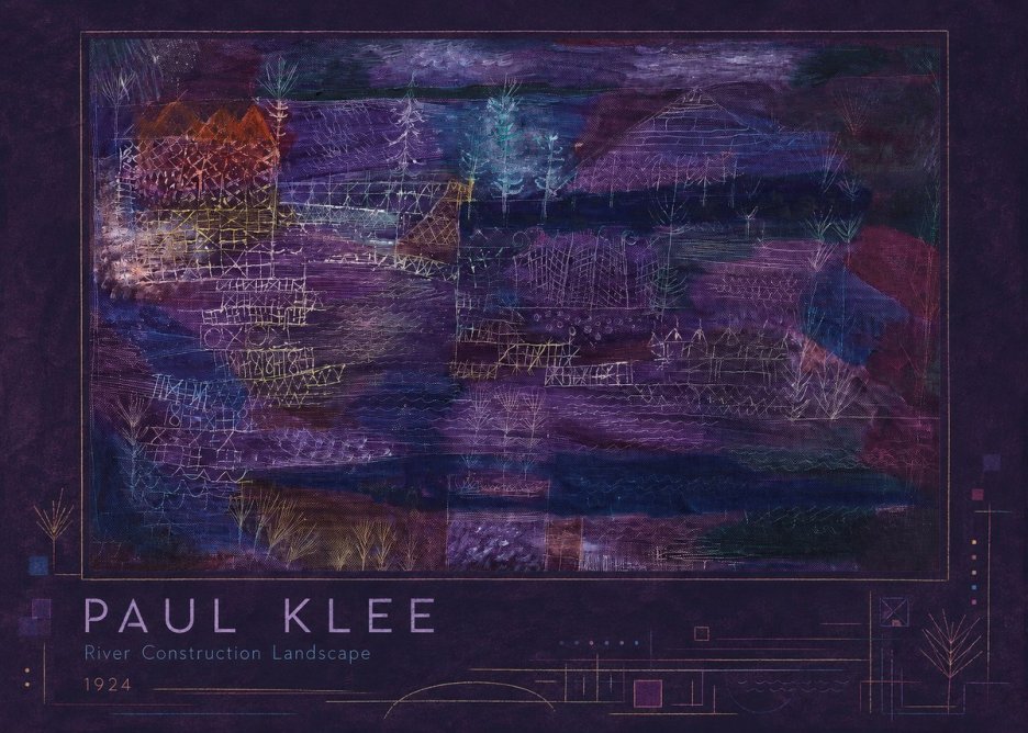 Paul Klee River Construction Landscape No2 - Affiche