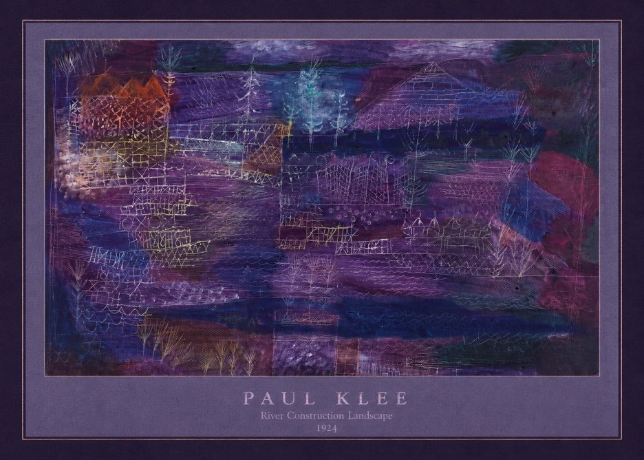 Paul Klee River Construction Landscape No4 - Affiche