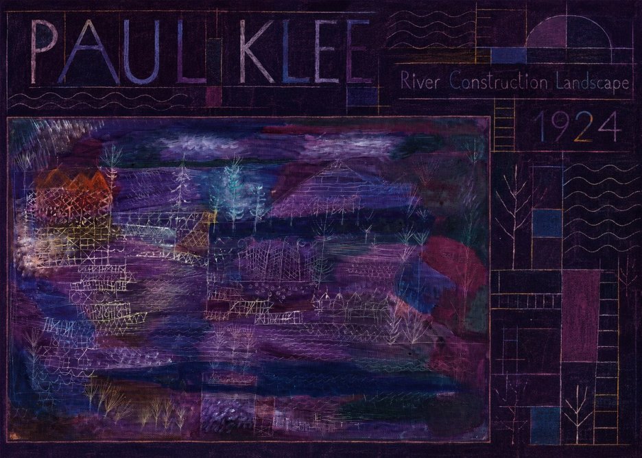 Paul Klee River Construction Landscape No6 - Affiche