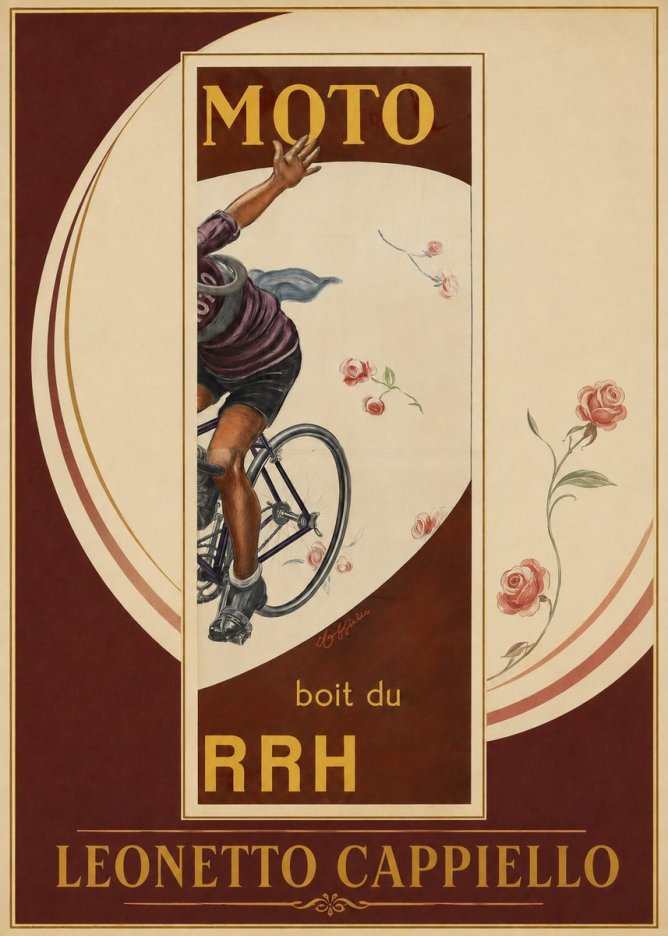Leonetto Cappiello Moto Rrh No2 - Affiche