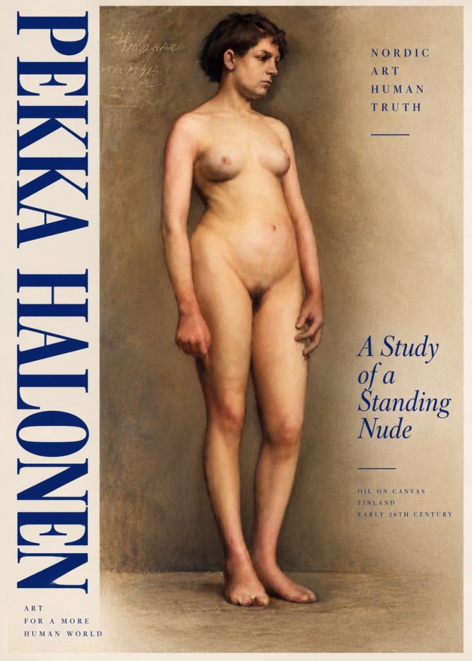 Pekka Halonen A Study of a Standing Nude No5 - Affiche
