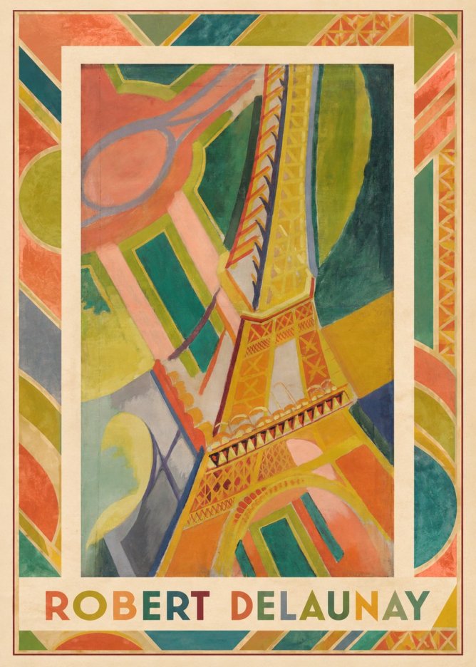 Robert Delaunay The Eiffel Tower No3 - Affiche
