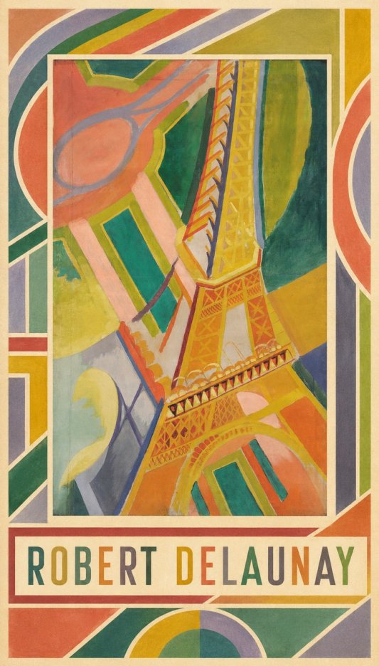 Robert Delaunay The Eiffel Tower No4 - Affiche