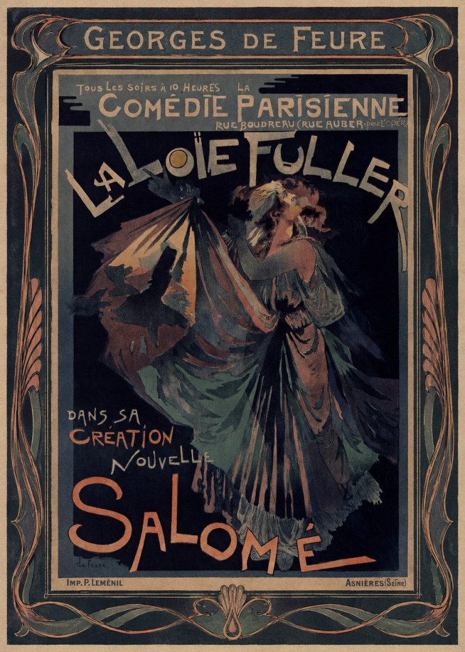 Georges de Feure La Loïe Fuller - Salomé III No1 - Affiche