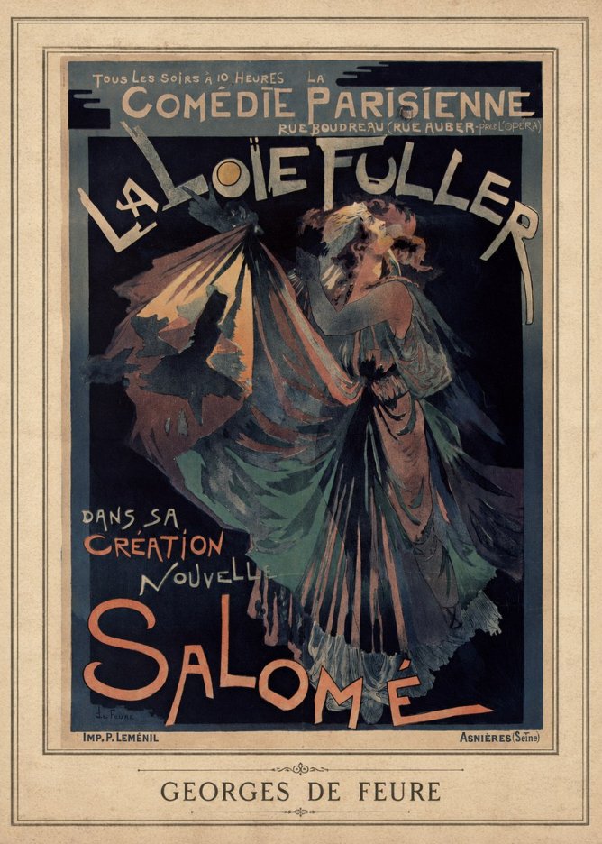 Georges de Feure La Loïe Fuller - Salomé III No3 - Affiche