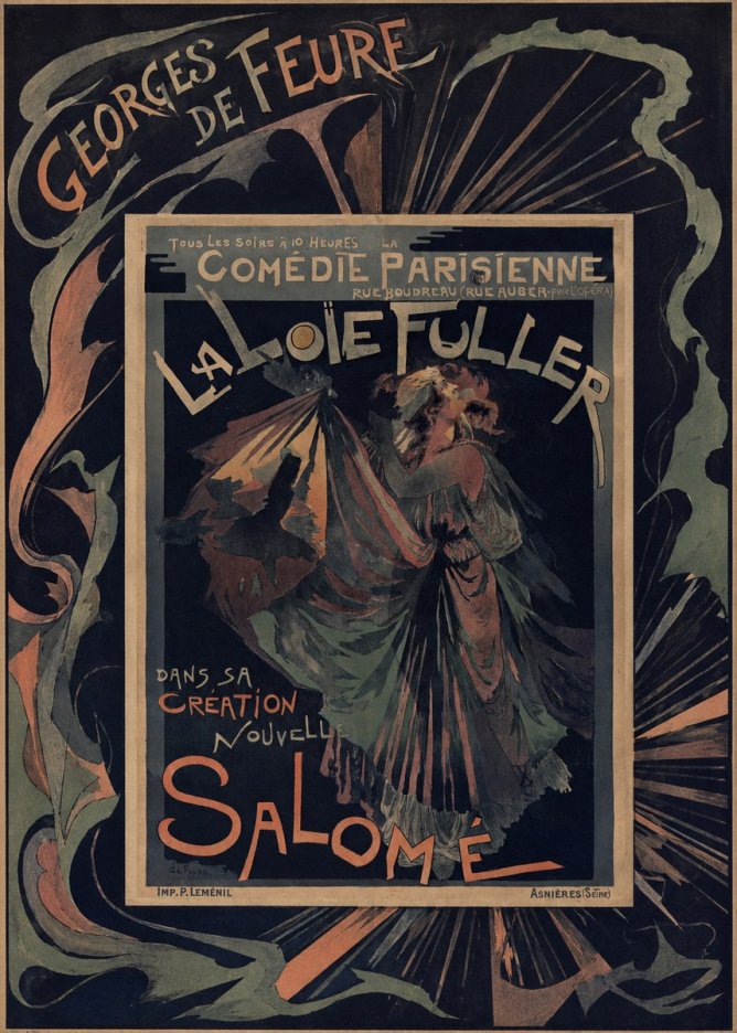 Georges de Feure La Loïe Fuller - Salomé III No4 - Affiche