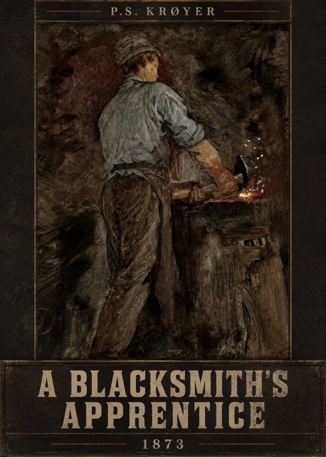 P.S. Krøyer A Blacksmith's Apprentice No5 - Affiche