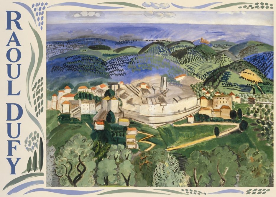 Raoul Dufy Vue De Vence No2 - Affiche