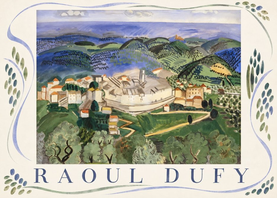 Raoul Dufy Vue De Vence No4 - Affiche
