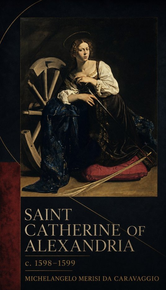 Michelangelo Merisi da Caravaggio Saint Catherine of Alexandria II No6 - Affiche