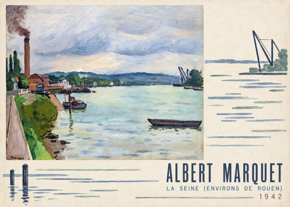 Albert Marquet La Seine (Environs De Rouen) No4 - Affiche