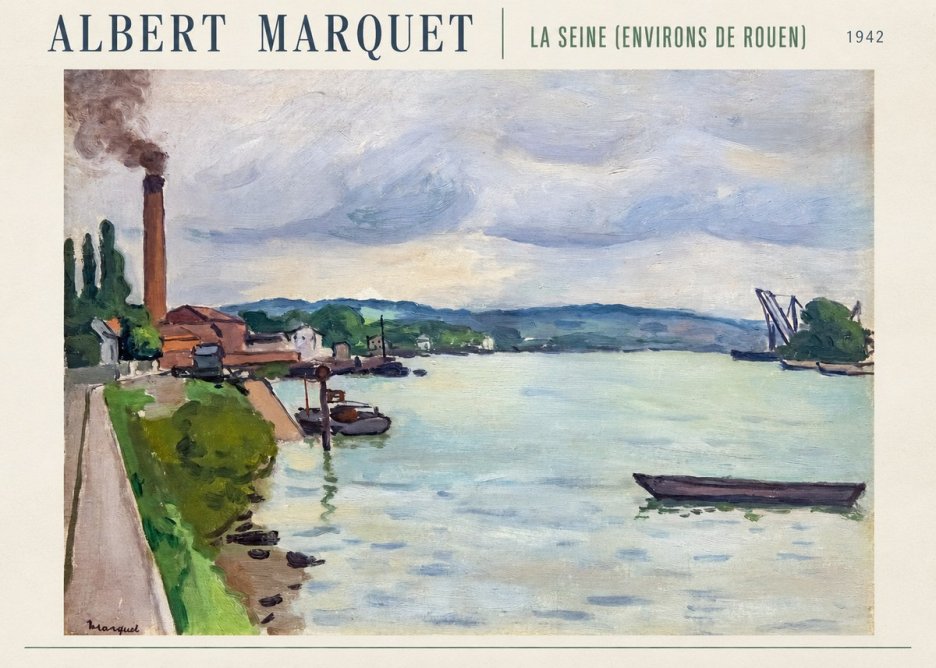 Albert Marquet La Seine (Environs De Rouen) No6 - Affiche