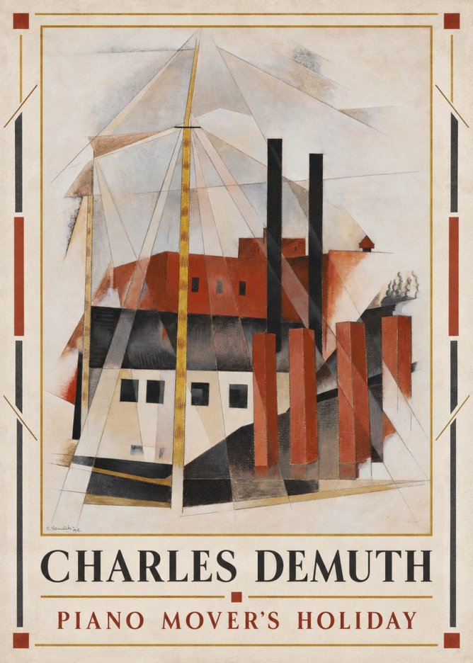 Charles Demuth Piano Mover's Holiday No1 - Affiche