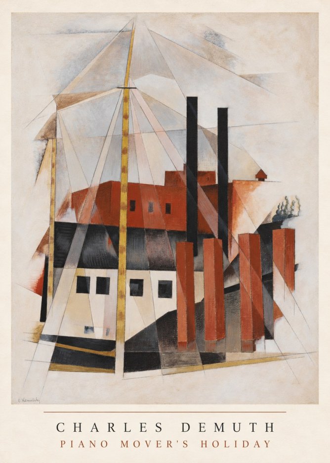 Charles Demuth Piano Mover's Holiday No6 - Affiche