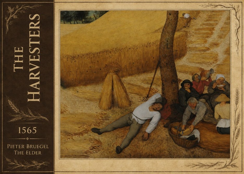 Pieter Bruegel The Harvesters V No2 - Affiche