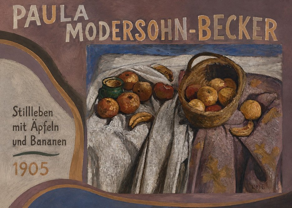Paula Modersohn-Becker Stillleben Mit Äpfeln Und Bananen No3 - Affiche
