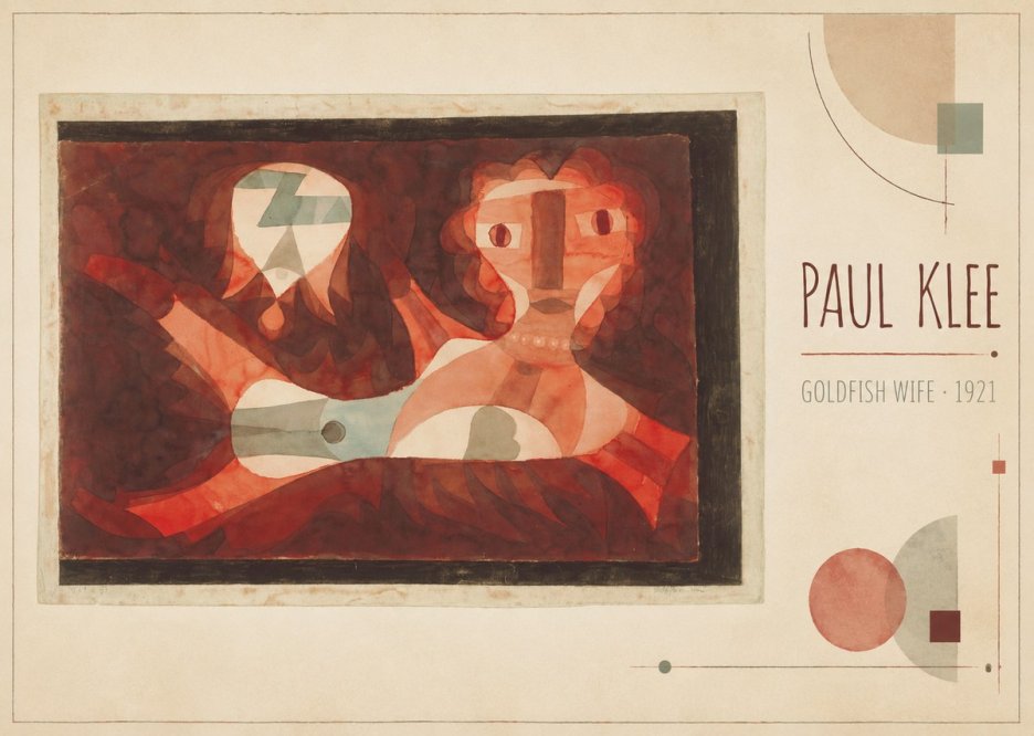 Paul Klee Goldfish Wife No3 - Affiche