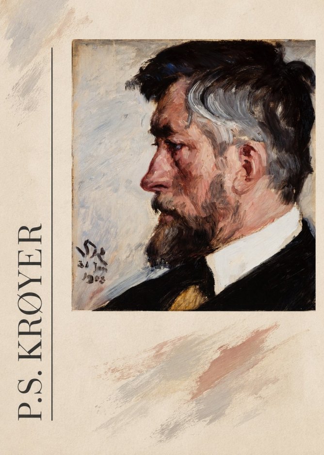 P.S. Krøyer Self-portrait IV No3 - Affiche