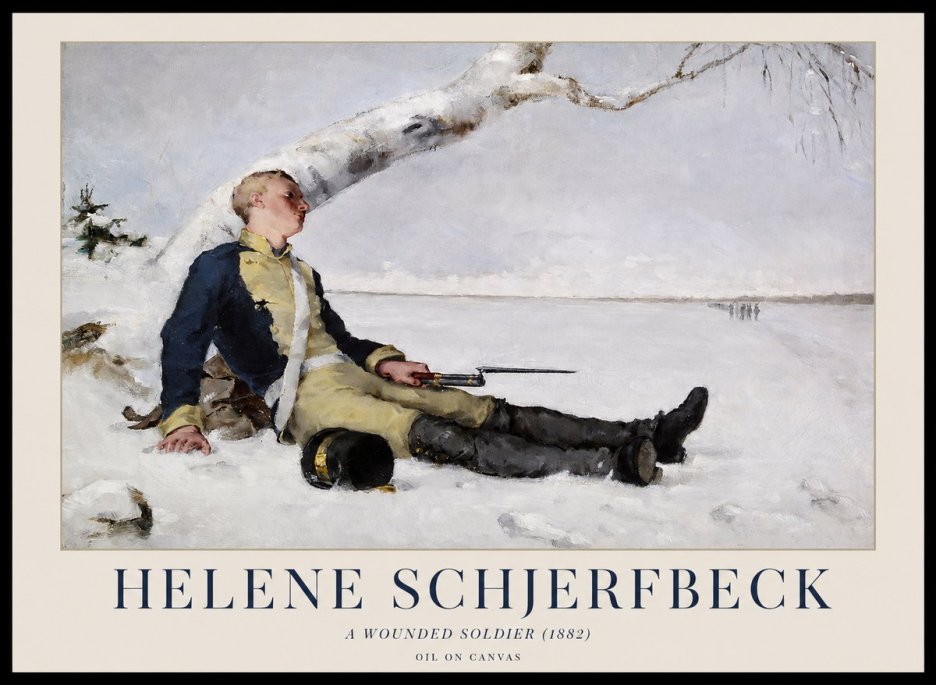 Helene Schjerfbeck A Wounded Soldier (1882) No1 - Affiche