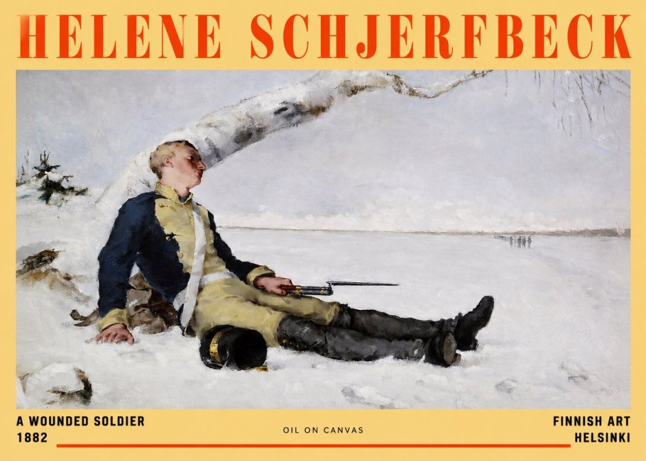 Helene Schjerfbeck A Wounded Soldier (1882) No2 - Affiche