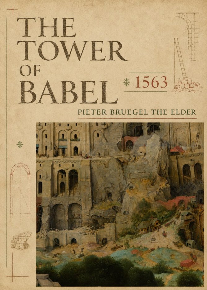 Pieter Bruegel The Tower of Babel XVII No5 - Affiche
