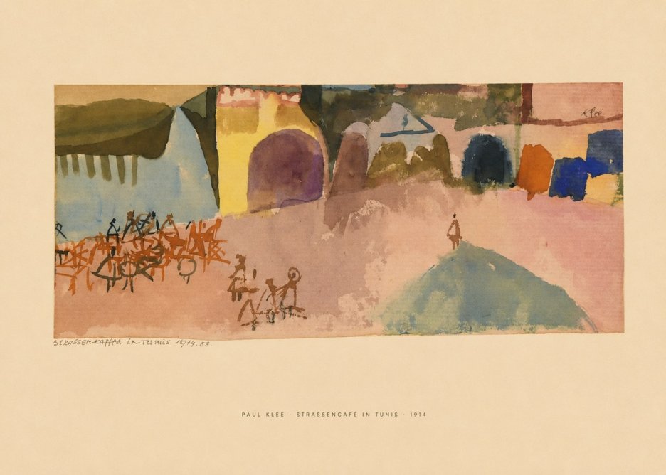Paul Klee Strassencafé in Tunis · 1914 No6 - Affiche