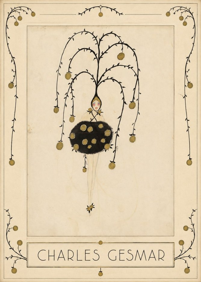Charles Gesmar Figure with Hanging Orbs No1 - Affiche