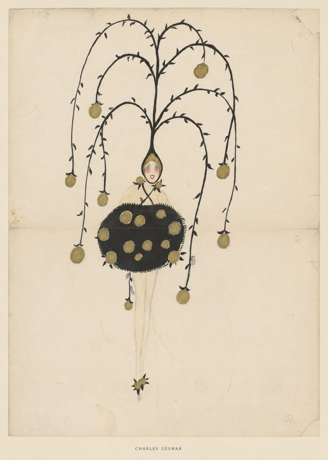 Charles Gesmar Figure with Hanging Orbs No5 - Affiche