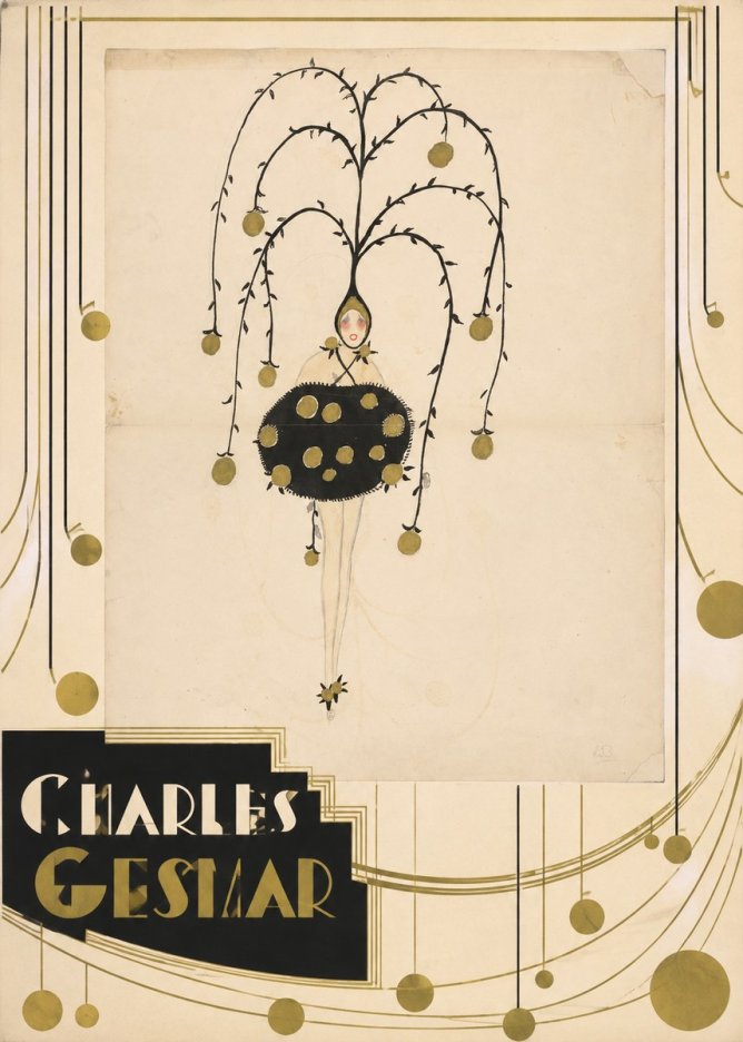 Charles Gesmar Figure with Hanging Orbs No6 - Affiche