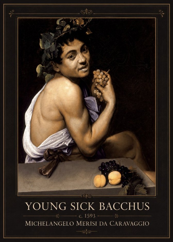 Michelangelo Merisi da Caravaggio Young Sick Bacchus No1 - Affiche