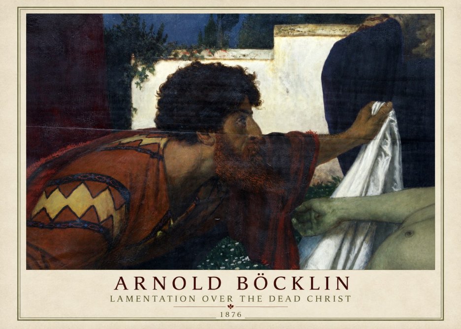 Arnold Böcklin Compianto Sul Cristo Morto No2 - Affiche