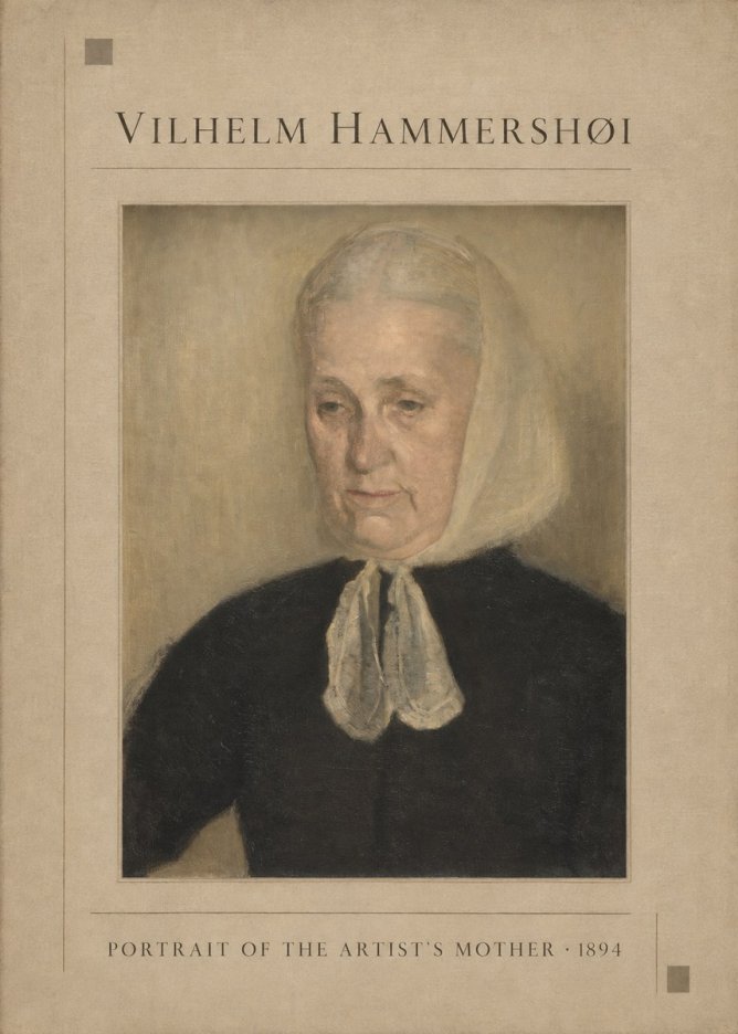 Vilhelm Hammershøi Portrait of the Artist's Mother · 1894 No1 - Affiche