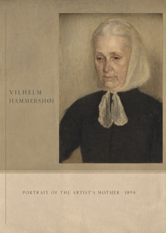 Vilhelm Hammershøi Portrait of the Artist's Mother · 1894 No5 - Affiche