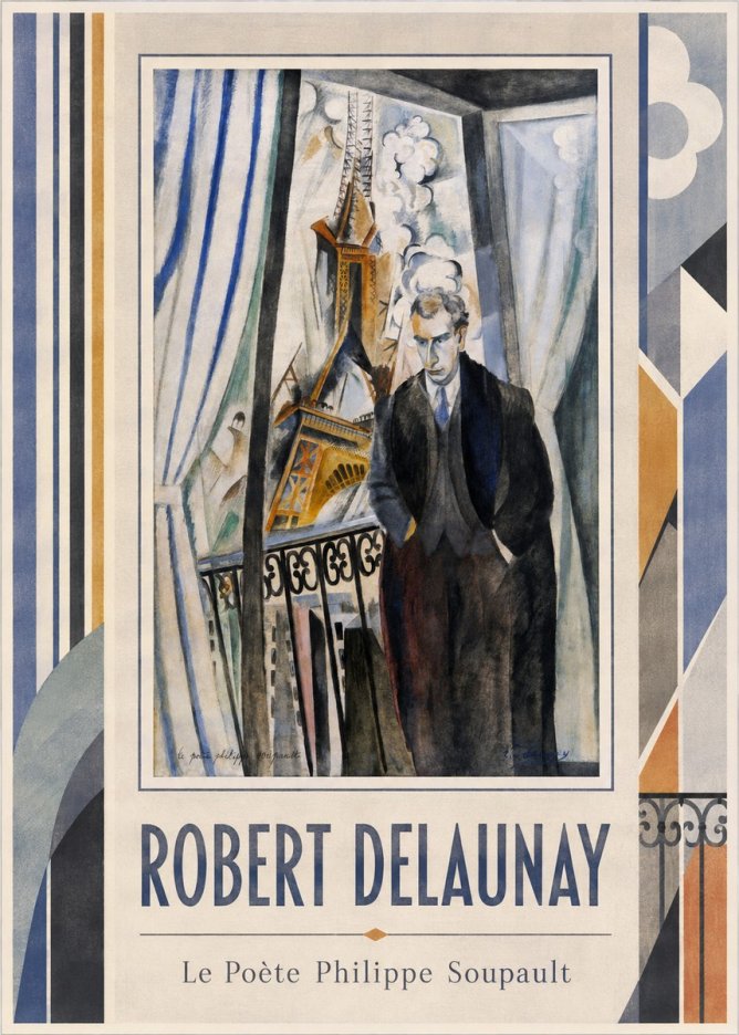 Robert Delaunay Le Poète Philippe Soupault No1 - Affiche