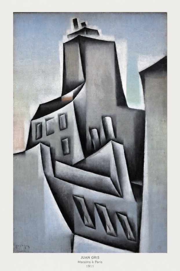 Juan Gris Maisons À Paris No6 - Affiche