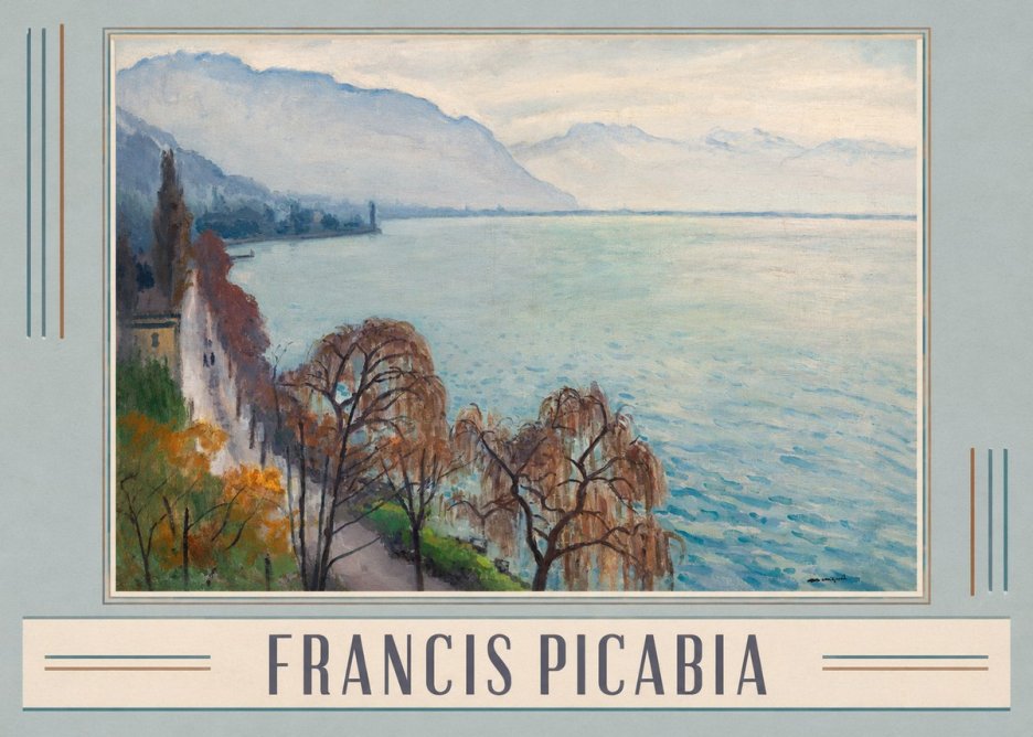 Francis Picabia Lac Léman No1 - Affiche
